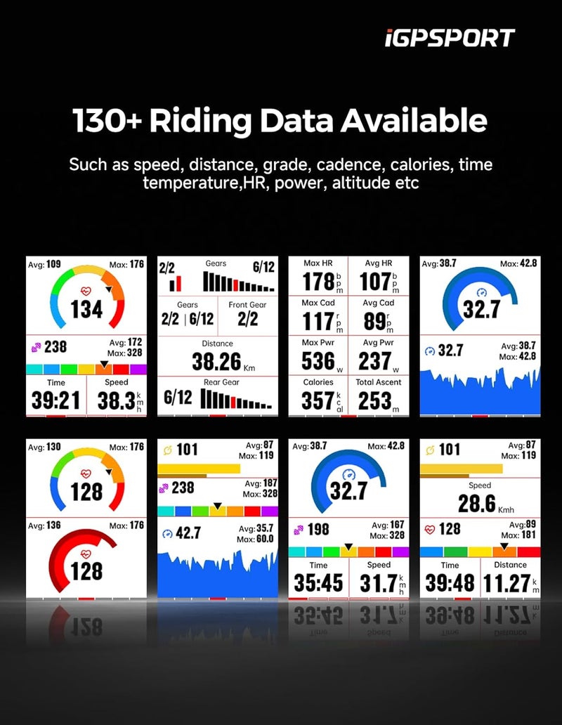 Igpsport BSC300T Wireless Bike Computer GPS, Touchscreen Offline MAP Navigation Off Course Warning Compatible with Insta 360, for Ebike Road Bike MTB - Image 3
